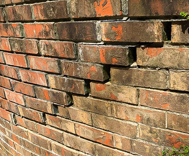 Cracked brick