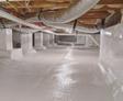 Encapsulated crawl space in home