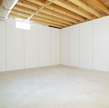 basement waterproofing systems with vapor barrier