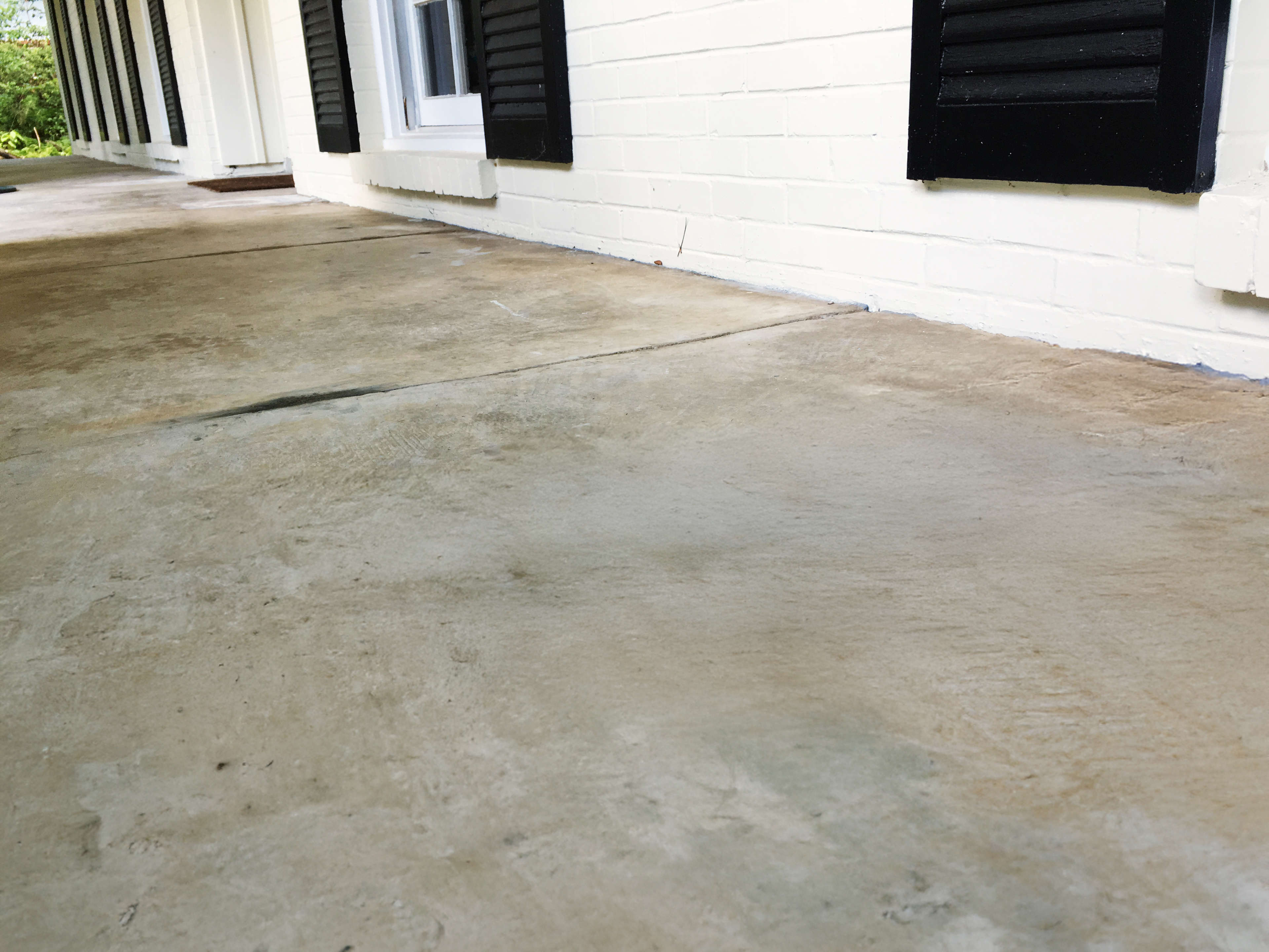 porch after concrete repair