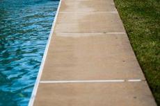 concrete pool deck repair with polyurethane foam injections