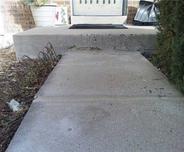 concrete step repair with polyurethane foam injections