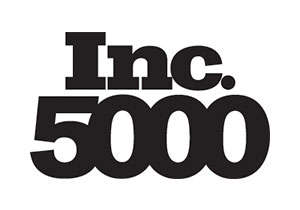 Black text reading "Inc. 5000" on a white background, celebrating JES Foundation Repair being named to the Inc. 5000 list of fastest-growing companies in the nation.