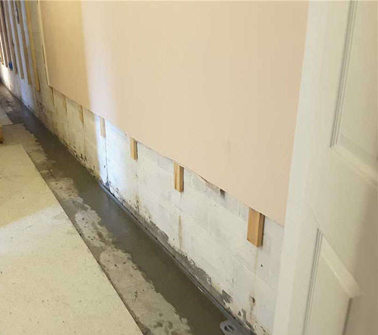 basement interior drain system