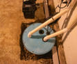 Sump pump installed in basement