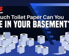How Much Toilet Paper Can You Store in Your Basement?