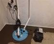 Basement sump pump installed in home with Battery Backup