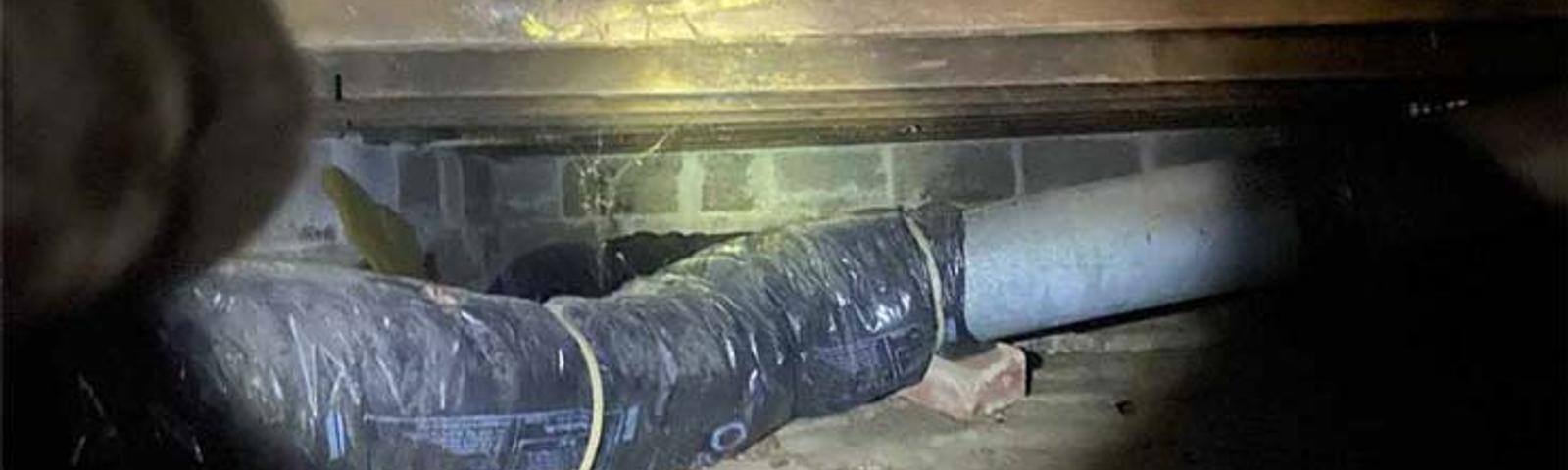 Inspection in a crawl space