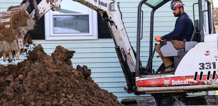 yard grading process