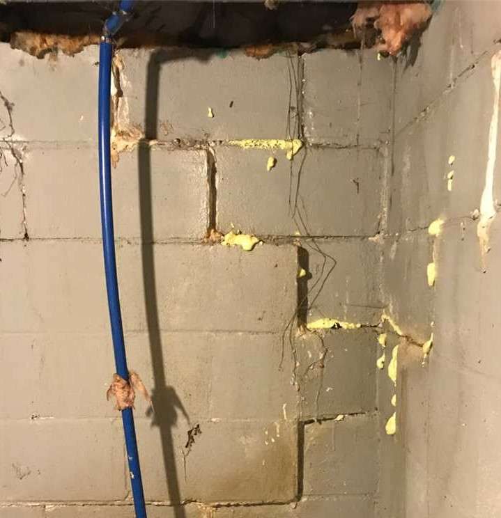 foundation crack