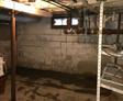 Wet basement with leaking walls