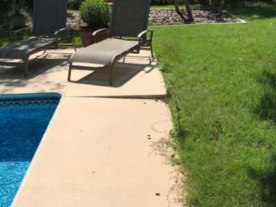 cracks in concrete pool deck
