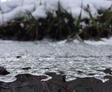 melting snow and ice