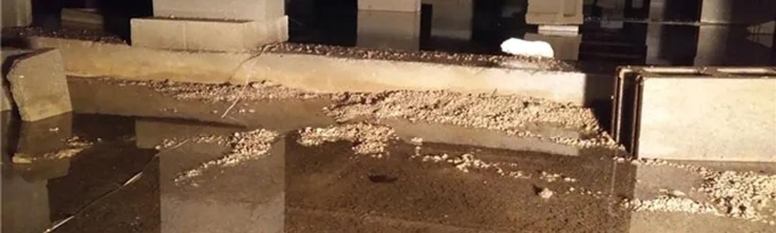standing water in a crawl space