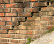 cracked brick retaining wall
