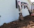 dirt excavation and lawn grading