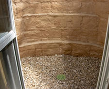 egress window well with drainage