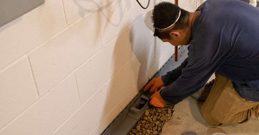 install and maintain basement drainage