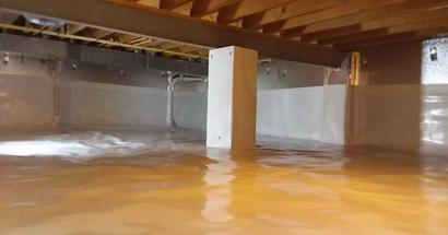 encapsulated and insulated crawl space