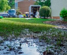 flooded yard in maryland