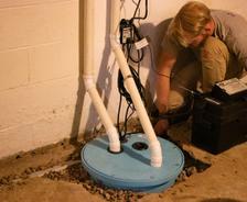 basement drain and sump pump