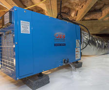 JES dehumidifier to manage efflorescence