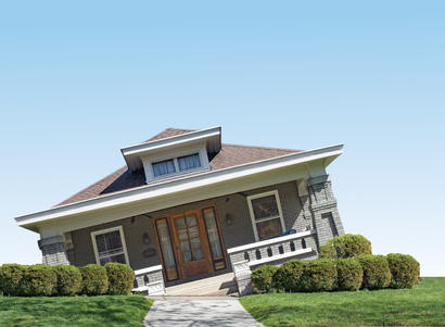 Sinking house illustration