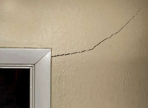 Interior wall cracks
