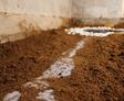 Soil and drainage rock