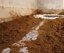 Soil and drainage rock