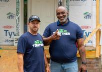 JES Foundation Repair and Habitat for Humanity volunteer in Richmond, VA.
