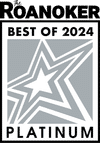 The Roanoker Best of 2024 Platinum badge