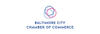 Logo of the Baltimore City Chamber of Commerce with overlapping circles in blue and pink.