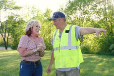 Mike Rowe surprises customer