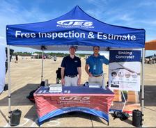 JES employees at a company booth at Air Power Over Hampton Roads