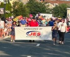 JES employees march in the 2025 Bel Air Independence Day Parade