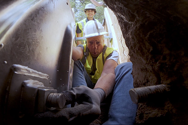 Mike Rowe joins the Groundworks team to perform basement repair