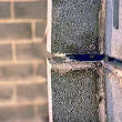 cracked concrete wall