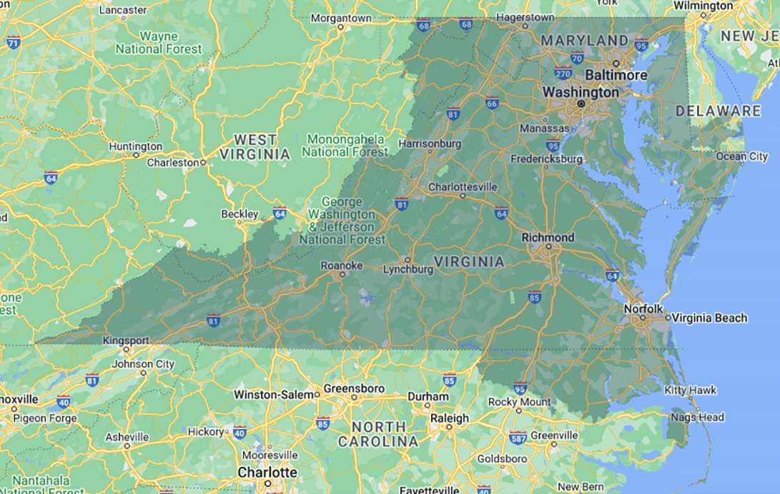 JES Foundation Repair service map