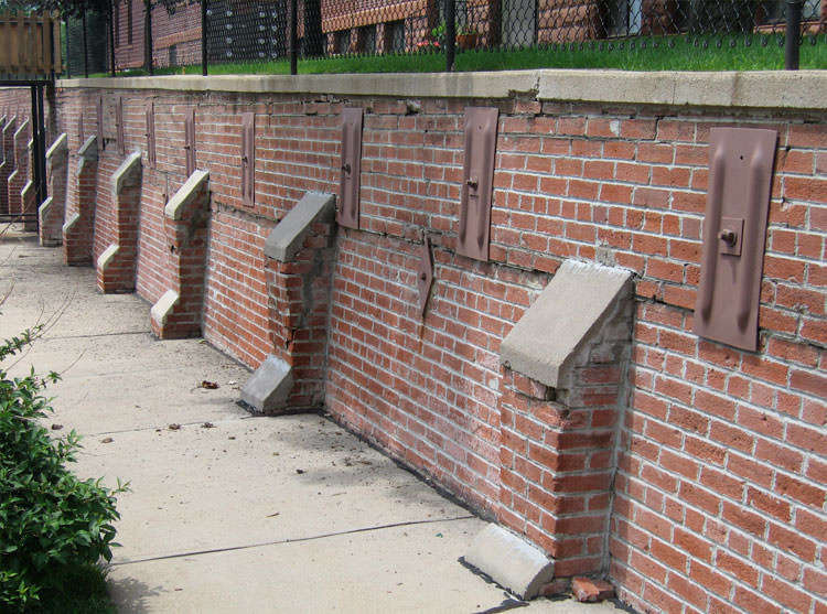 brick retaining wall