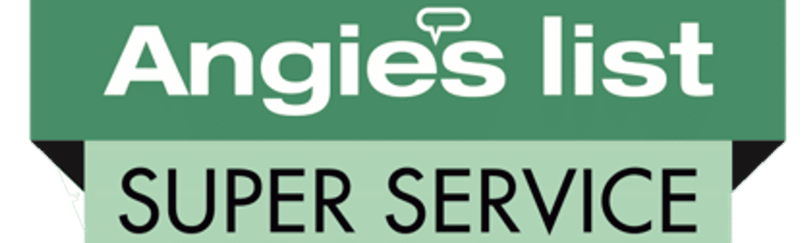 2017 Angie's List Super Service Award logo in green and black text.