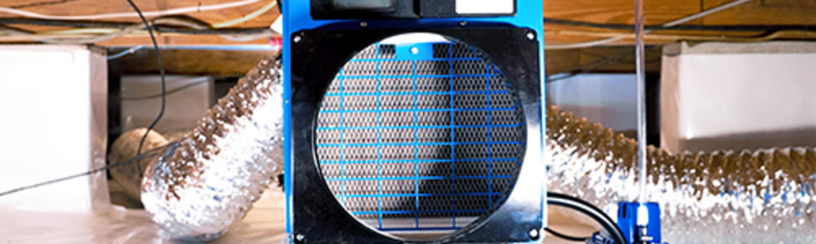 Dehumidifier in crawl space