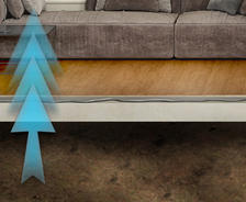 3d illustration of the stack effect