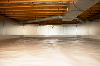 Encapsulated crawl space.