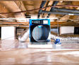 Dehumidifier in crawl space