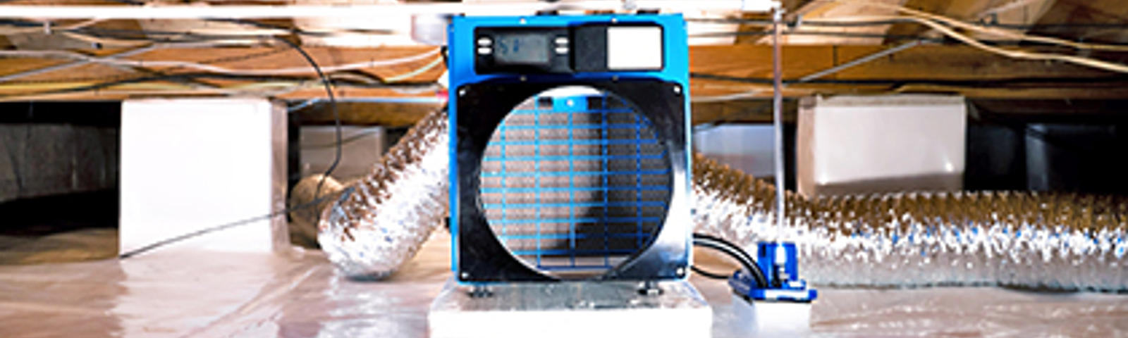 Dehumidifier in crawl space