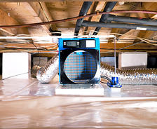 Dehumidifier in crawl space