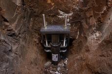 Close-up image of push piers