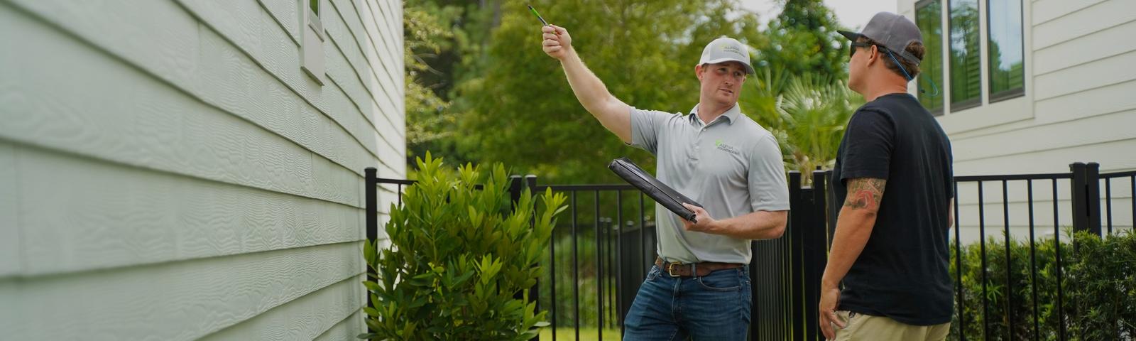 Alpha CFI talking to homeowner