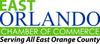 Text logo: East Orlando Chamber of Commerce. Serving All East Orange County.